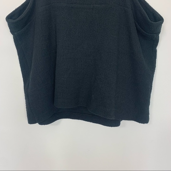 Madewell Texture & Thread Black Tie Front Tank Size Medium - Picture 7 of 10